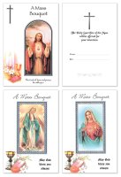 Mass Bouquet Card/3 Designs/Pkd 1 Dozen  (20090)