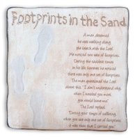 Artmetal Plaque/Footprints   (46360)
