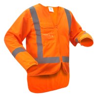 TTMC X-back Long-Sleeved Safety Vest Orange