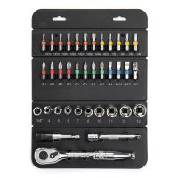 Signet 1/4in Drive Socket + Bit Set 37 pce