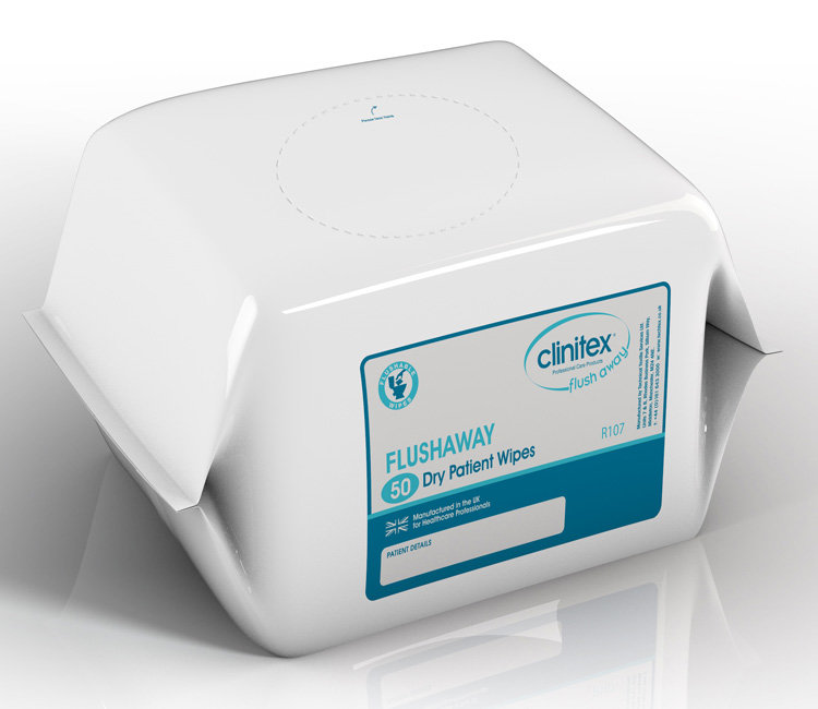 large flushable toilet wipes