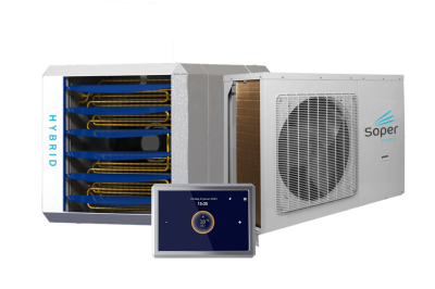 Hybride luchtverhitter elec. 10+16kW H16SE10