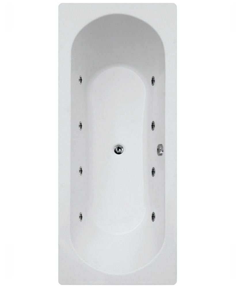 CLOVER 1700X700MM DOUBLE ENDED 8 JET WHIRLPOOL BATH