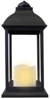 Lantern/Black Finish/Led Candle  (84661)