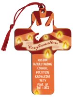 Wood Cross 5 inch/Confirmation Symbolic/Tassel   (F12475)