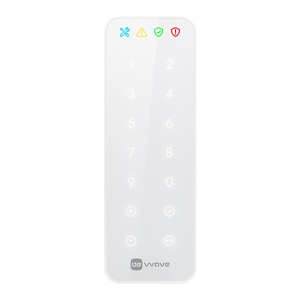 SATEL AKP-200-W wireless keypad front view