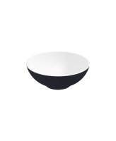 SKAL ROUND WASH BASIN 400X150 WHITE - BLACK & WASTE