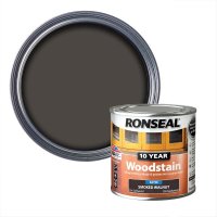 Ronseal 10 Year Woodstain Smoked Walnut - Tin & Swatch