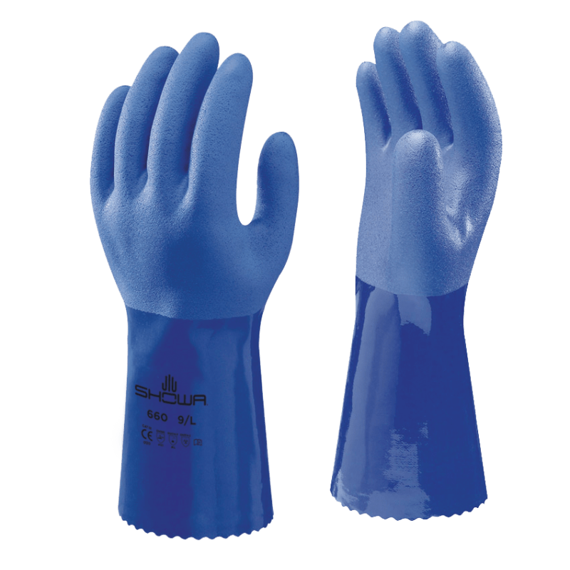 DURABLE, OIL RESISTENT, TRIPLE DIPPED PVC GLOVE (60 PER CASE)