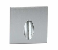 ONE Light Square Aluminium Recessed 3W LED Wall Light IP54 Warm White