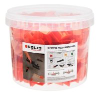 SolidTools Tile Levelling Clips 1mm Bucket of 440 Orange 6465