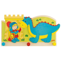 Knight and dragon children's coat hook