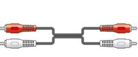 10.0m 2 x RCA Phono Plugs to 2 x RCA Phono Pl