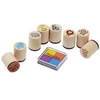 Stamp Set W/ink pad Animals (P/Set of 6 )