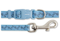 Ancol Small Bite Paw'n' Bone Collar & Lead Set - Baby Blue x 1