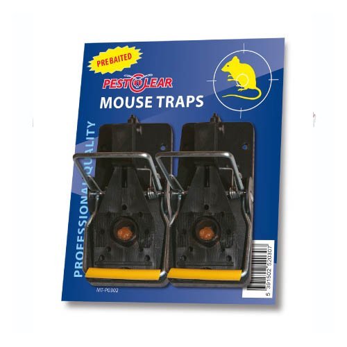 PestClear Pre-Baited Mouse Traps 2 Pack