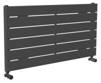 Tucker French Kingswood 452 x 900mm Single Panel Anthracite Horizontal Radiator (Heating Only)