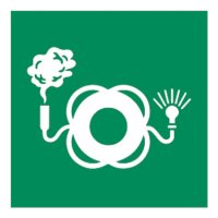 Lifebuoy with Light and Smoke