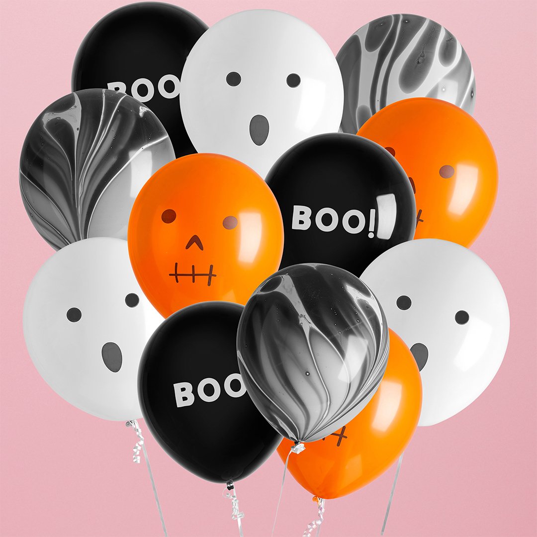 Halloween 12" Latex Balloon Bundle - Pack of 12