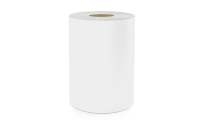 MINI 1PLY WHITE CENTREFEED ROLLS 12PK