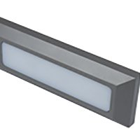 TWILIGHT 3W LED rectangular wall light, IP65, Grey, 3000K
