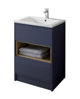 LUCCA 500 MATT BLUE FLOOR STANDING UNIT ONLY