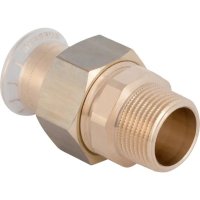 Geberit Mapress 22mm x 3/4" Copper Adaptor Union with Male Thread 65543