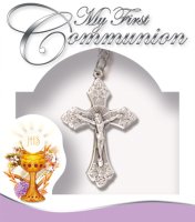 Communion Necklet/Crucifix/1 1/2 inch   (C6604)