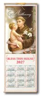 Wood Scroll Calendar/Saint Anthony   (9696)