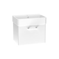 Tucker French Dartford 600mm Wall Mounted Single Drawer Basin Unit Gloss White