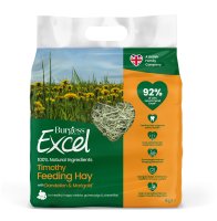 Excel Feeding Hay Timothy with Dandelion & Marigold 1kg x 4 [Zero VAT]