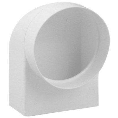 Overgang 90&deg; PVC wit 110x54-&Oslash;100