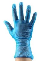 RS PRO Disposable Powder Free Vinyl Gloves - Blue