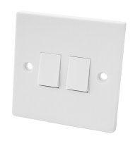 2 Gang 2 Way Light Switch 6Amp