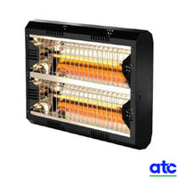 ATC RIV400 Riviera Quartz Outdoor IP55 Infrared Heater 4kW Black