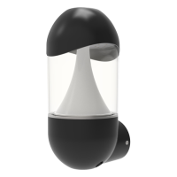 Ansell Leo LED Wall Lantern Black