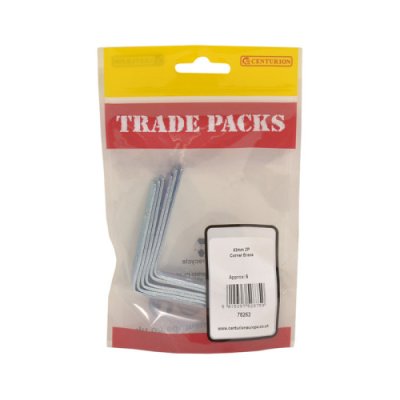 Centurion  Corner Brace - Zinc Plated - 63mm - (6 PK)