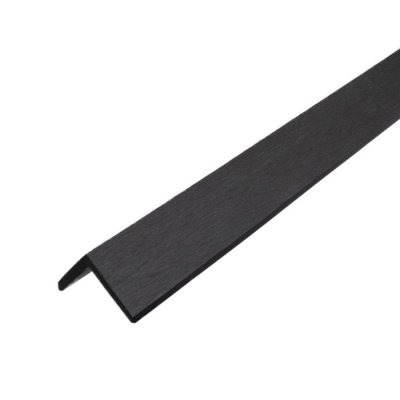 Optima L Trim 2.9m Black 50x50mm for Tippers Composite Cladding