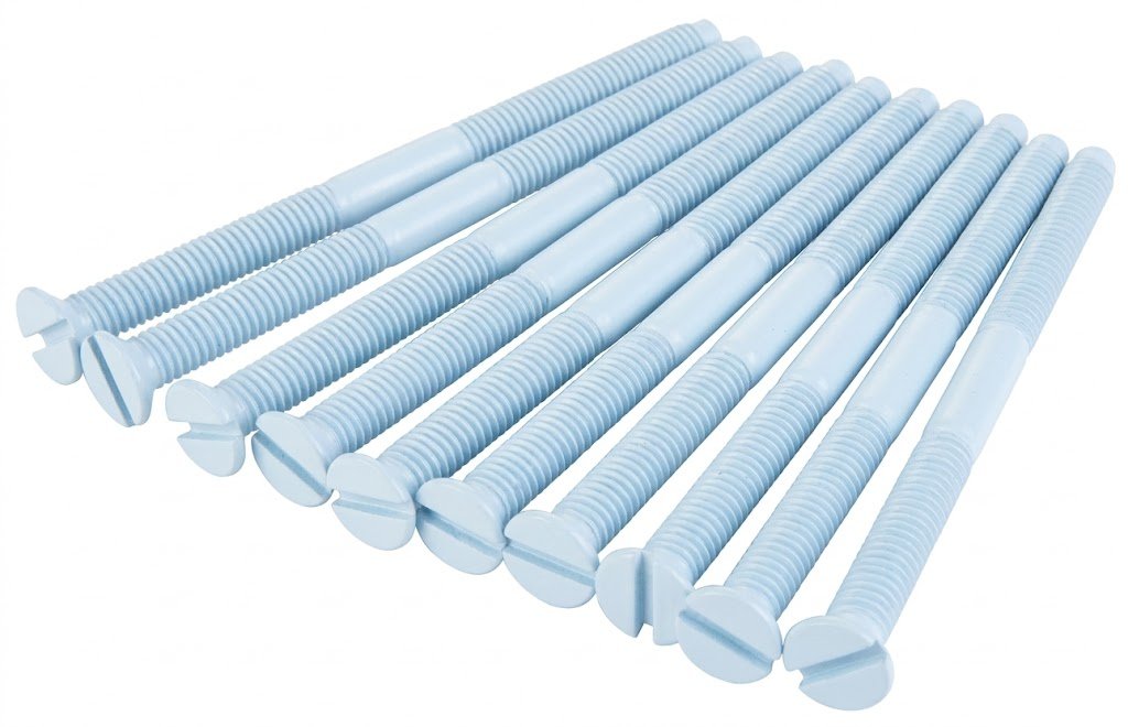 White Metal 50mm Screws - Bag of 100