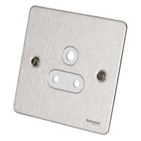 Socket Ultimate 5 Amp 1 Gang Unswitched Socket Stainless Steel
