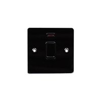 Flat Plate 1G 32A DP Switch WITH NEON BBN | LV0701.0460
