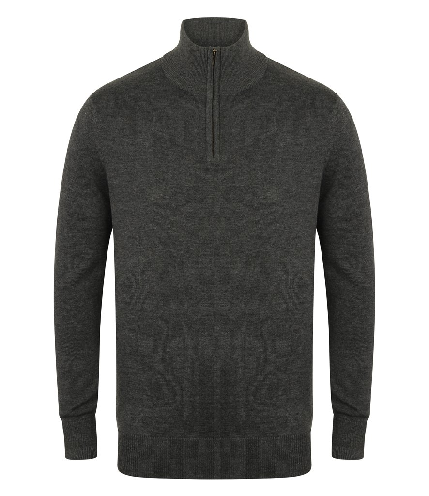 HENBURY ZIP NECK SWEATER