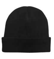 [447] Hat AC Acrylic Beanie Hat Black