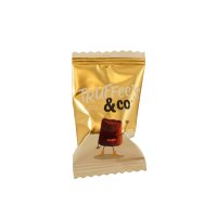 Mathez - Plain - cocoa dusted French truffles in gold flow wrap 6.5g approx 400pcs x 2.6kg