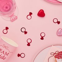 Red Ring PET Confetti 14g