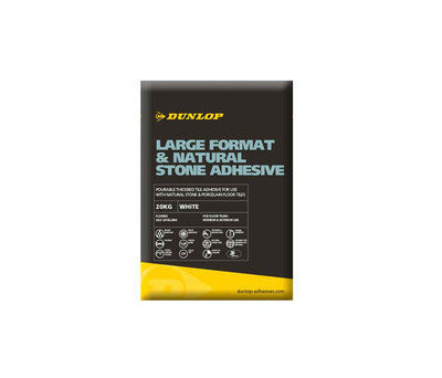 Dunlop White Natural Stone Adhesive 20kg BAL1997117