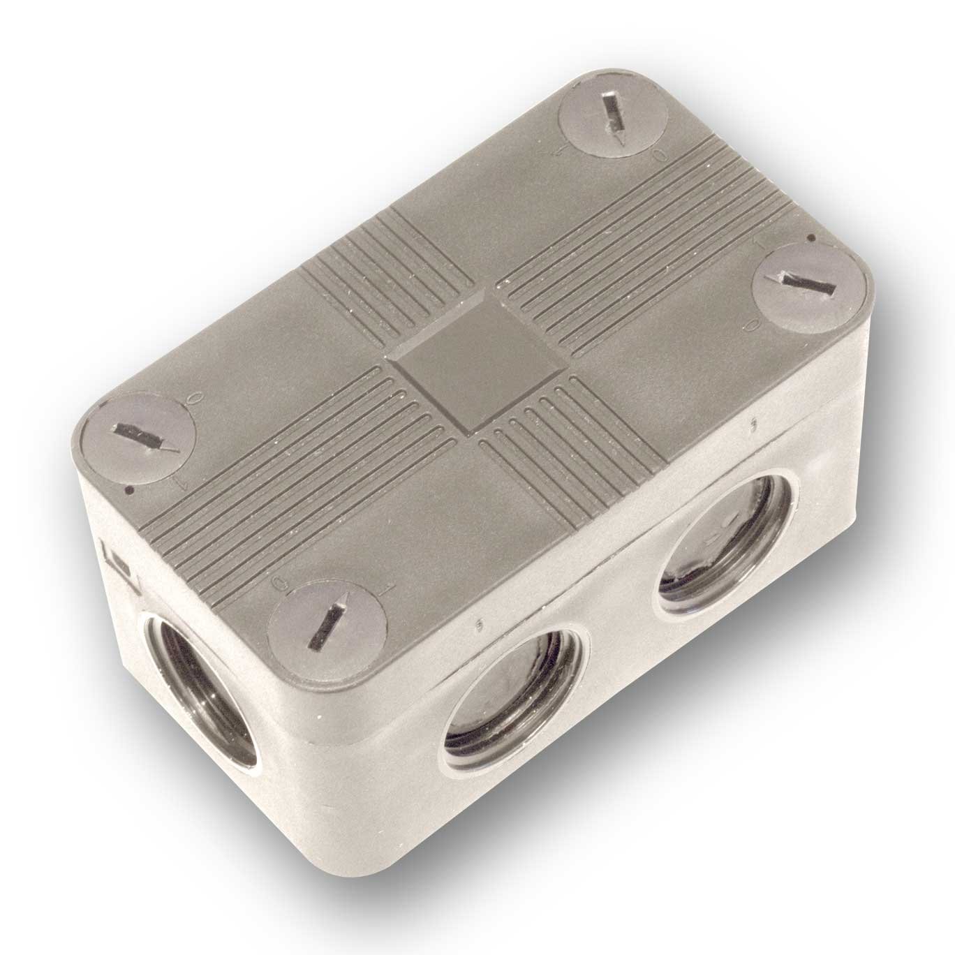 Plymouth IP66  40X90X48mm Jn Box Grey c/w 3 Way Connector Block M20 Entry