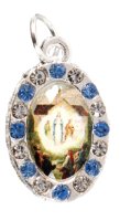 Medal - Oxidised/Knock Picture/Stones   (1585/KNOCK)