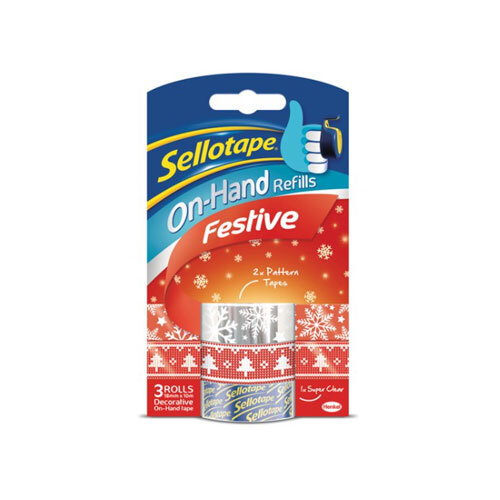 Sellotape On-Hand Festive Refills (3)