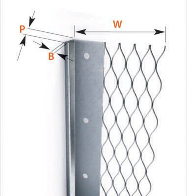 Plaster Stopbead Galvanised 13x55mm x 3m
